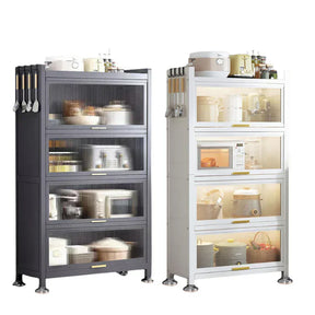 Kit de 2 Armoires Multifonctionnelles en Acier