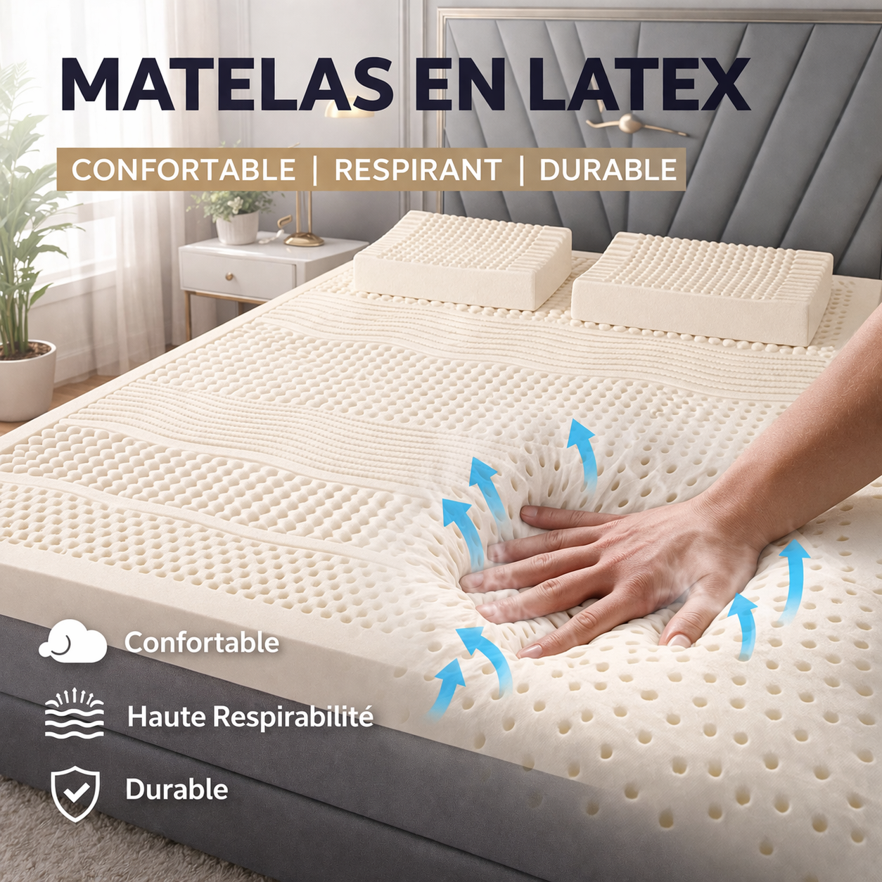 Matelas en Latex - DERNIÈRES UNITÉS